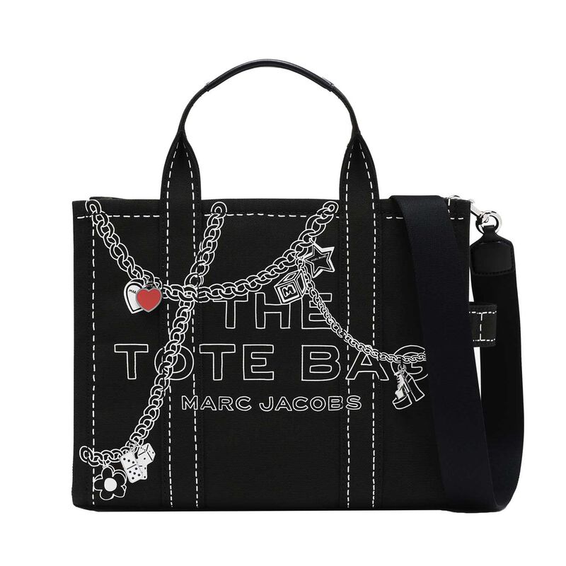 MARC JACOBS The Trompe Loeil Charm Canvas Medium Tote Bag image number 0